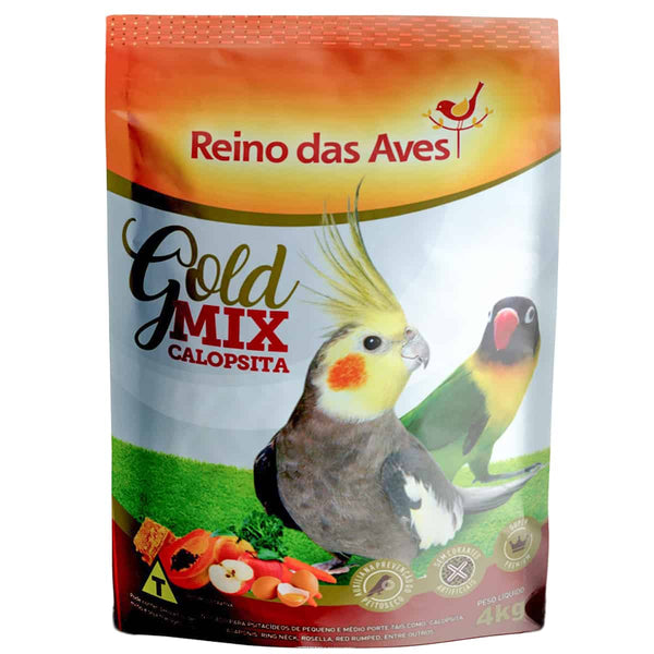 Calopsita Gold Mix - Reino das Aves