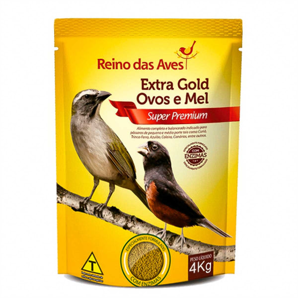 Ração Extra Gold Ovos e Mel Reino das Aves - 4kg