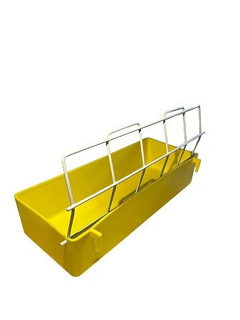 Comedouro Com Grade Psitacídeos - 1 Litro - Amarelo - Ornamental