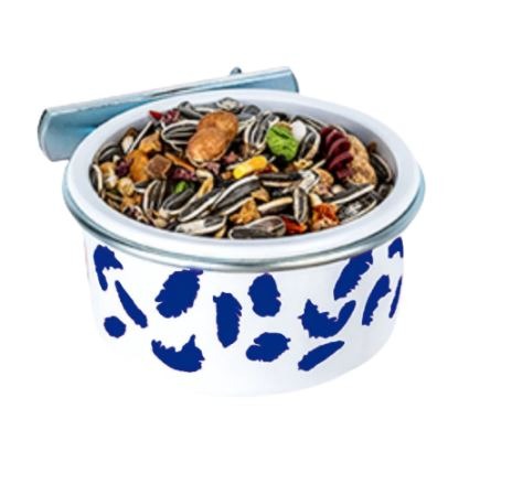 Comedouro Bico Torto com Suporte N2 - 400ml Azul - Injetfour