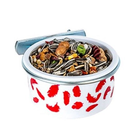 Comedouro Bico Torto com Suporte N2 400ml Vermelho - Injetfour