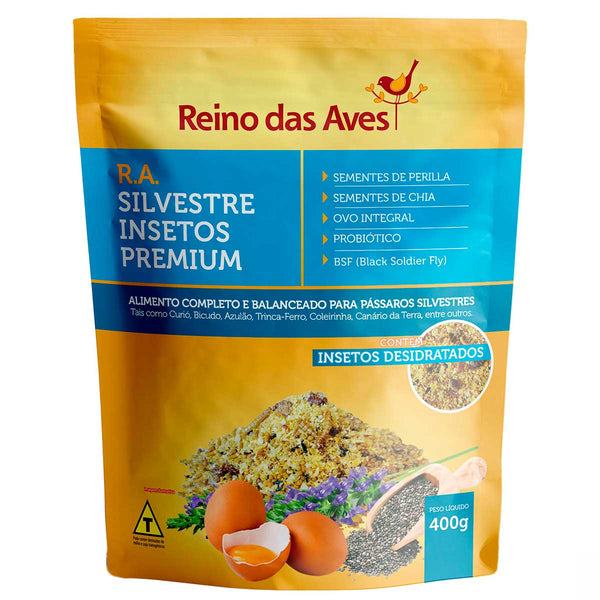 Farinhada RA Criador Silvestres Premium com Insetos - 400g