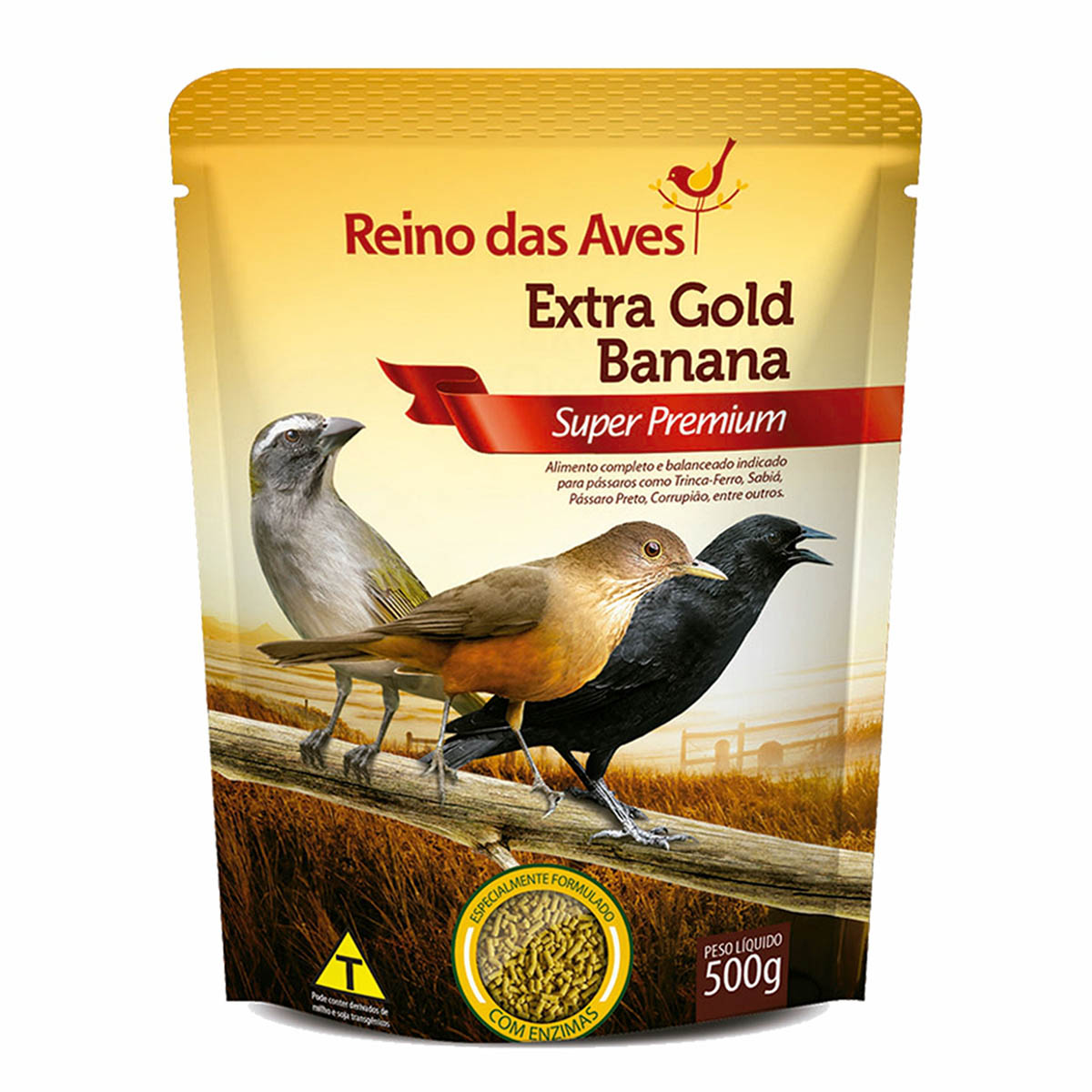 Ração Extra Gold Banana - 500g