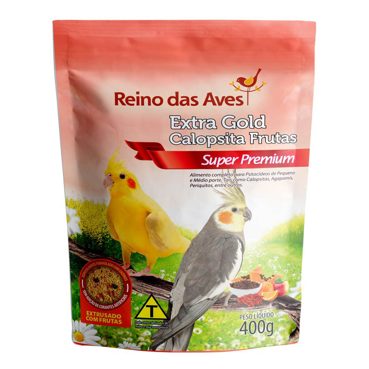 Ração Extra Gold Calopsitas Frutas - 400g