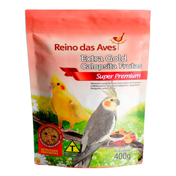 Ração Extra Gold Calopsitas Frutas - 400g