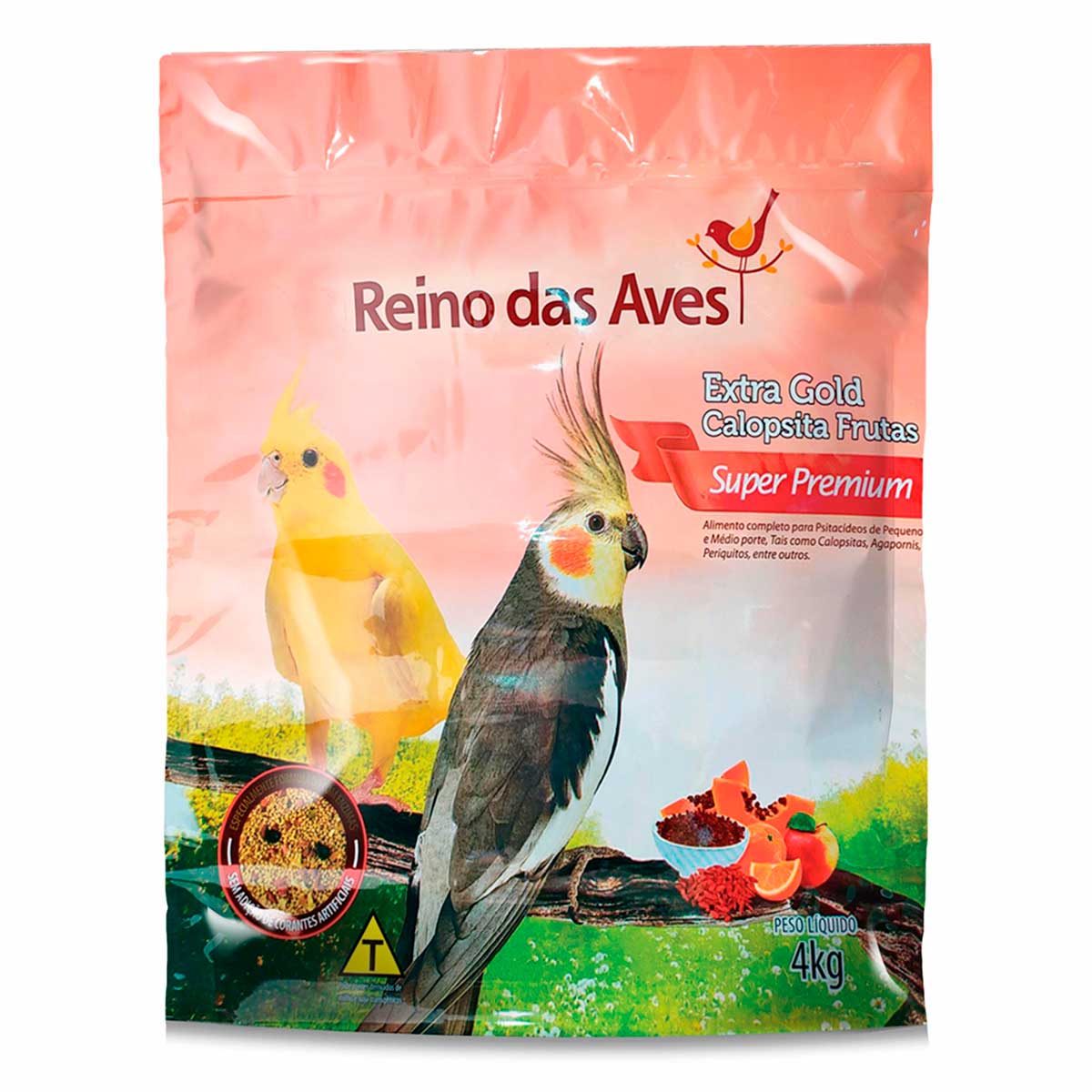 Ração Extra Gold Calopsitas Frutas - 4kg
