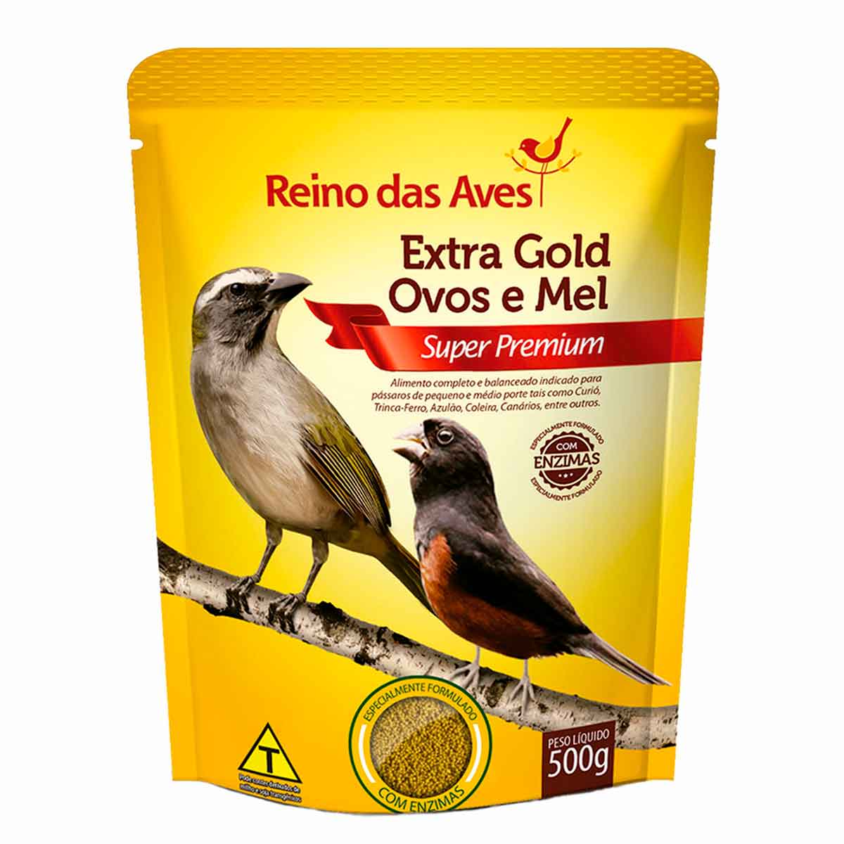 Ração Extra Gold Ovos e Mel Reino das Aves - 500g