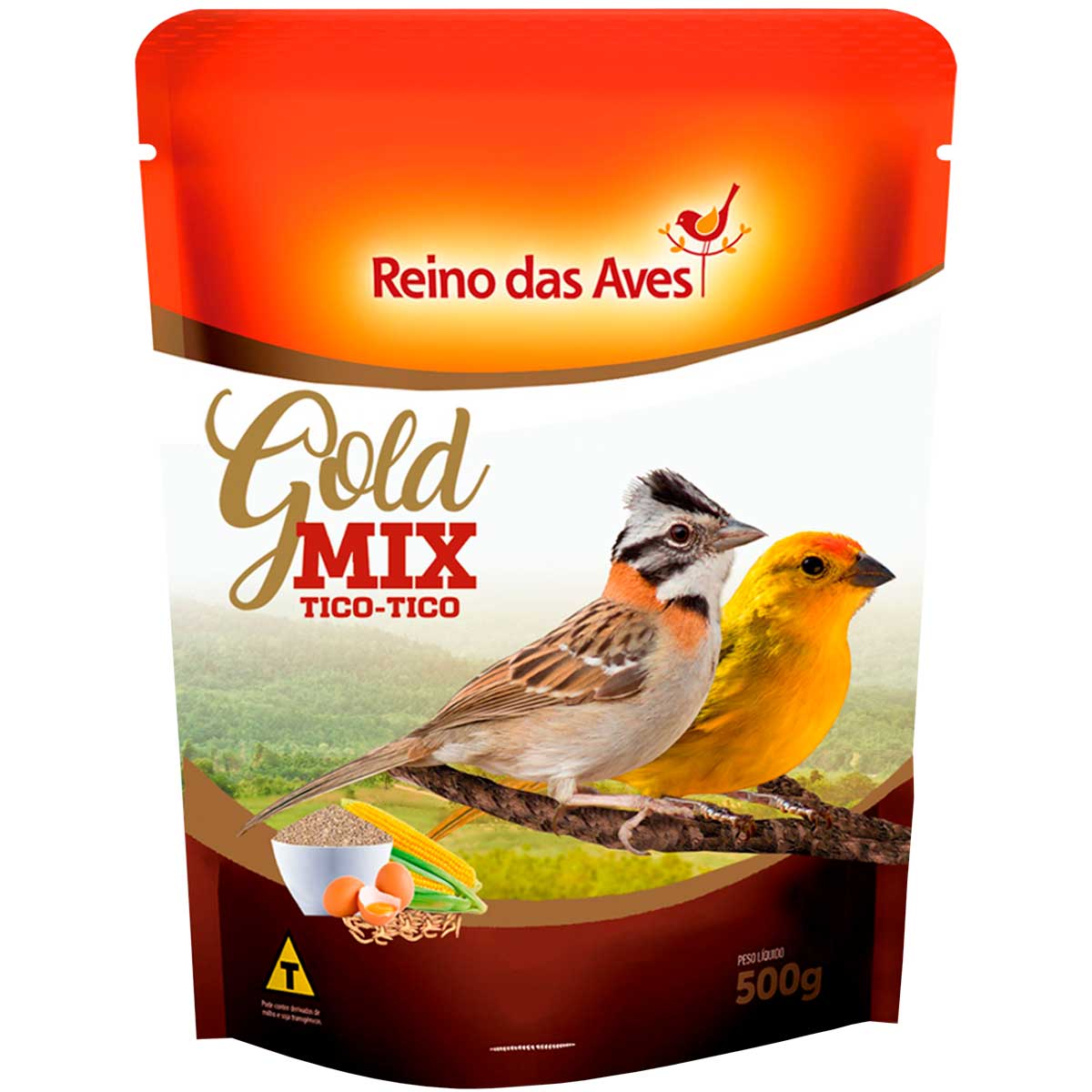 Ração Tico Tico Gold Mix com Insetos - 500g