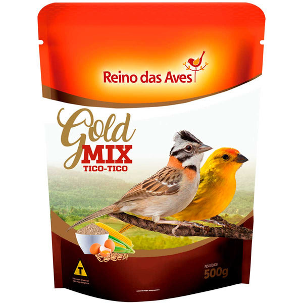 Ração Tico Tico Gold Mix com Insetos - 500g